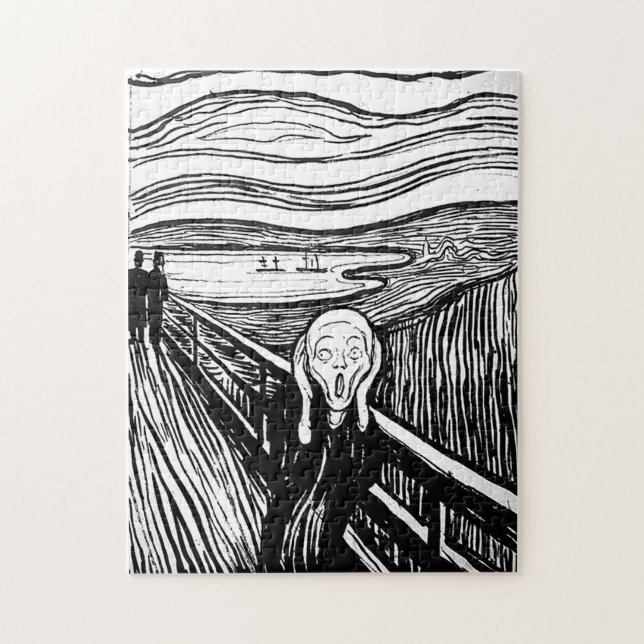 Puzzle Le cri perçant par Edvard Munch (Vertical)