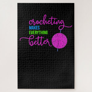Puzzle Le Crochet rend tout meilleur le Fil Crochet