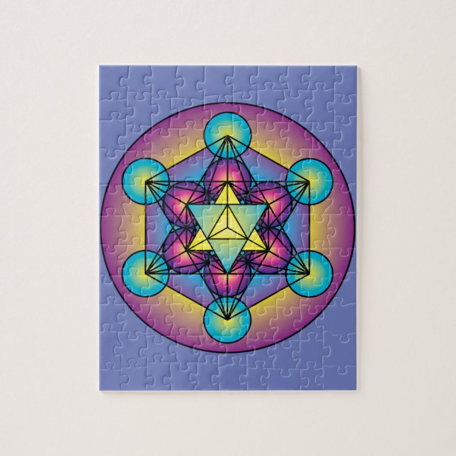 Puzzle Le cube Merkaba de Metatron (Vertical)