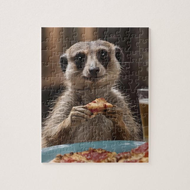 Puzzle Le Déjeuner De Meerkat Sneaky, (Vertical)