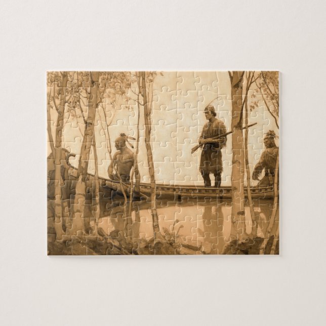 Puzzle Le Dernier des Mohicans par Newell Convers Wyeth (Horizontal)