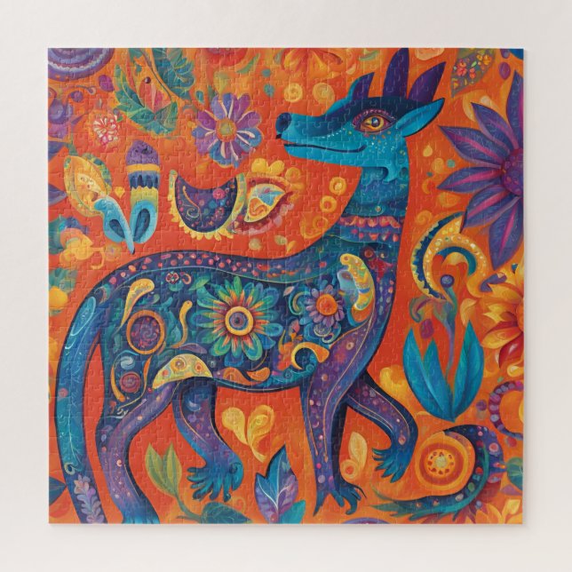 Puzzle Le design animé d'Alebrijes dans le Mexique tradit (Vertical)