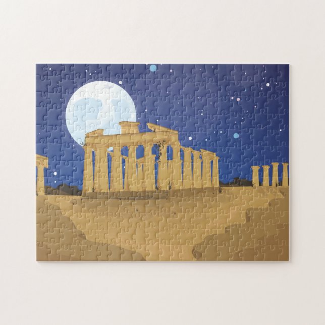 Puzzle Le dessin animé de l'Acropole d'Athènes (Horizontal)