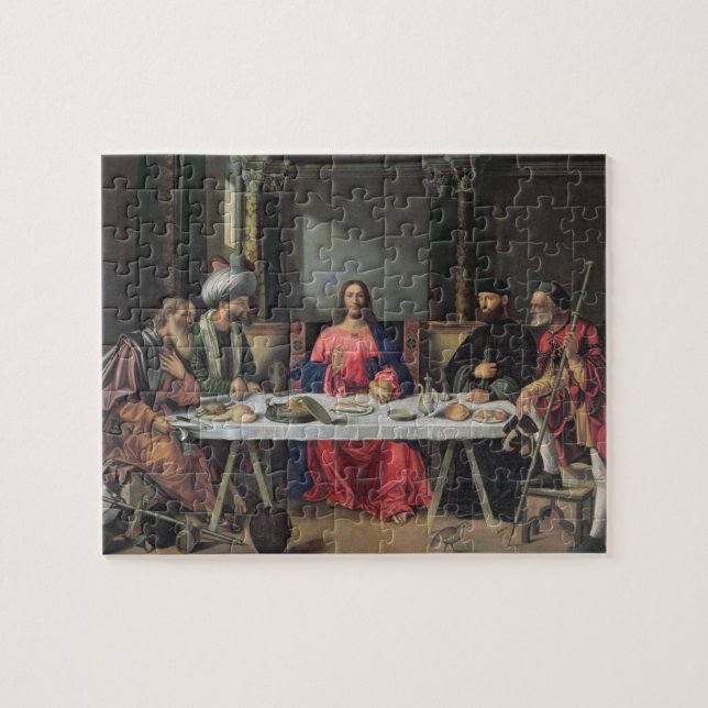 Puzzle Le dîner chez Emmaus (huile sur le panneau) (Horizontal)