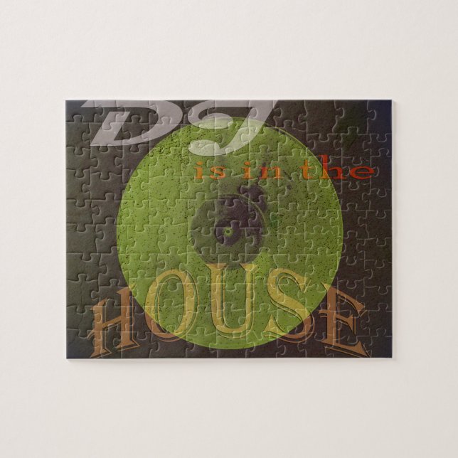 Puzzle Le DJ est dans la couverture musicale de maison (Horizontal)