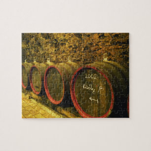 Puzzle Le domaine de Kiralyudvar : fûts avec du vin de To
