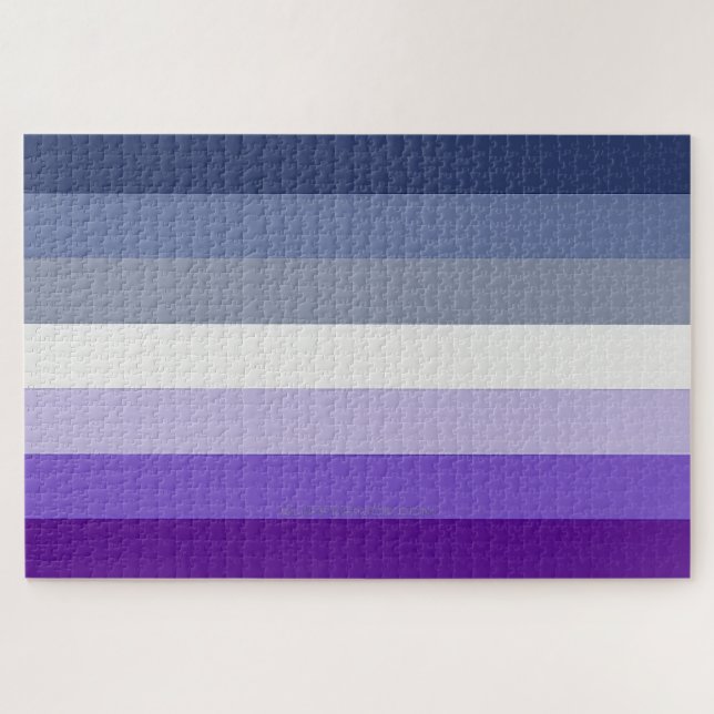 Puzzle Le drapeau de la fierté lesbienne butch de Slipper (Horizontal)