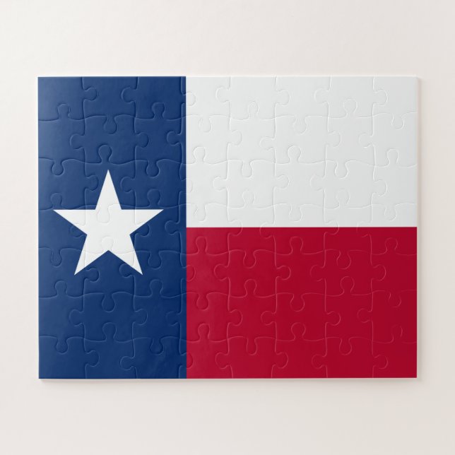 Puzzle Le drapeau texan de Lone Star State du Texas (Horizontal)