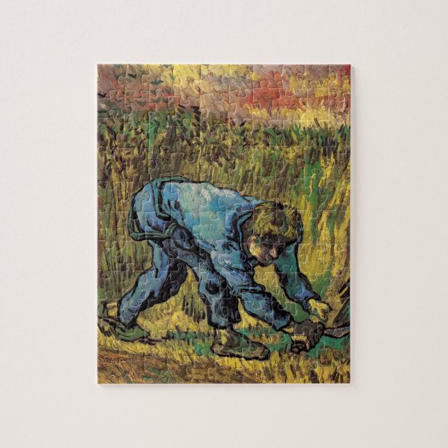 Puzzle Le Faucheur à la faucille par Vincent van Gogh (Vertical)