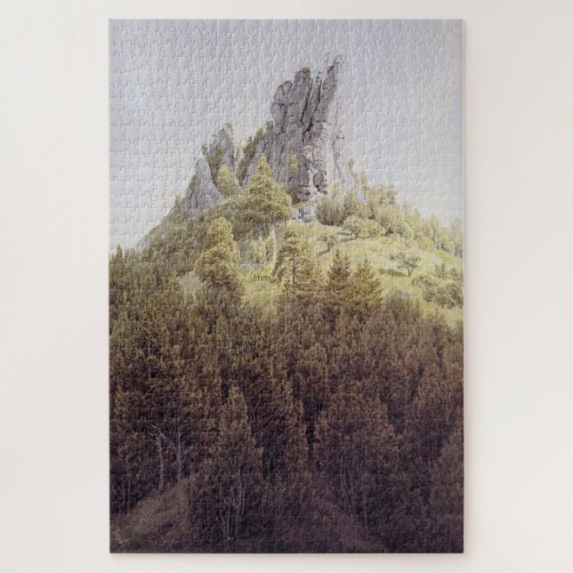 Puzzle Le Feldstein près de Rathen - Caspar David Friedri (Vertical)