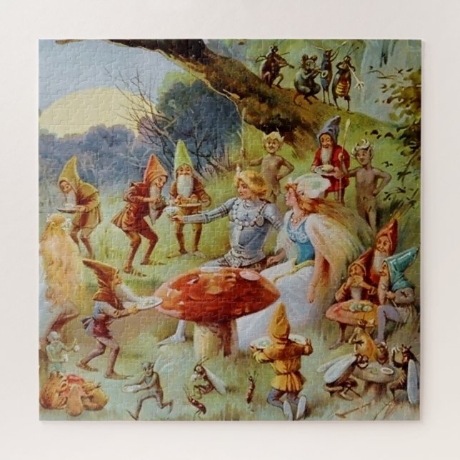 Puzzle « Le Festin » Art de Fée par E S Hardy (Horizontal)