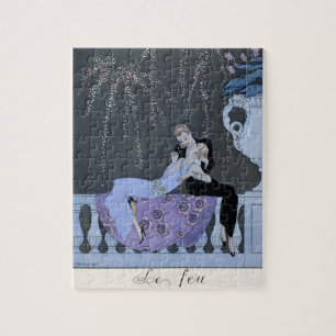 Puzzle Le feu, illustration pour des "fêtes Galantes" par