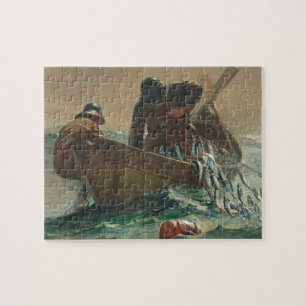 Puzzle Le filet d'harengs, 1885 (huile sur la toile)