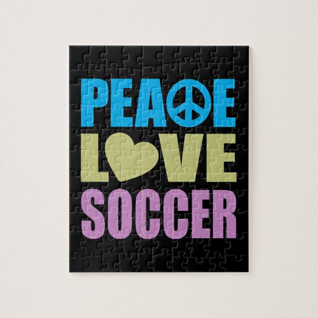 Puzzle Le football d'amour de paix (Vertical)