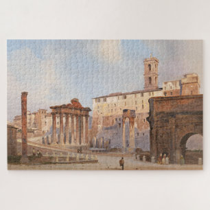 Puzzle Le Forum romain antique (par Ippolito Caffi)
