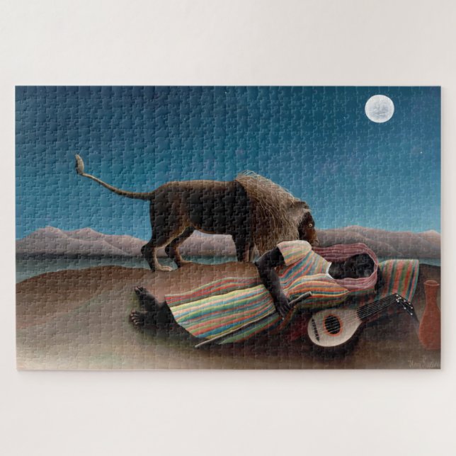 Puzzle Le Gitan endormi, Henri Rousseau (Horizontal)