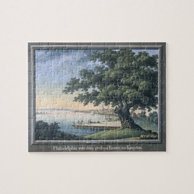 Puzzle Le grand arbre de Kingston avec une vue de (Horizontal)