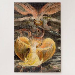 Puzzle Le grand dragon rouge et la femme vêtue de soleil