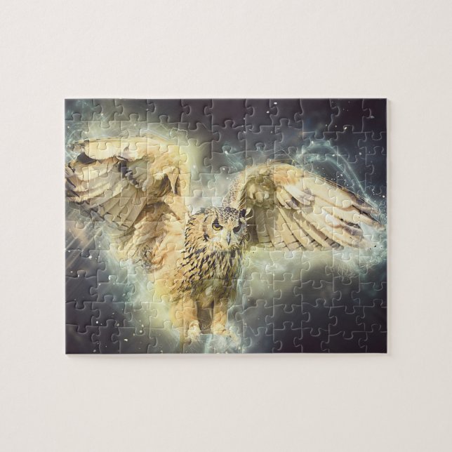 Puzzle Le grand hibou (Horizontal)