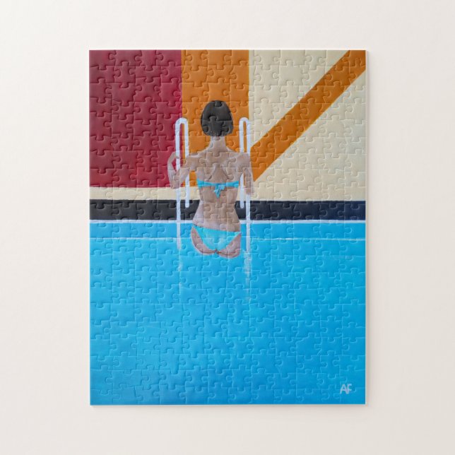Puzzle Le Grand Resort Peinture par Alfred Fox (Vertical)