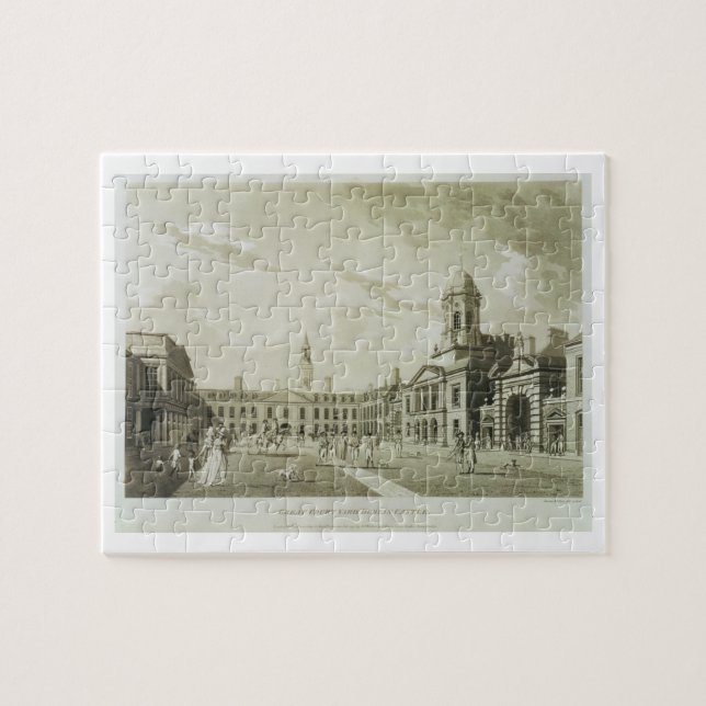 Puzzle Le grand yard de cour, château de Dublin, 1792 (Horizontal)