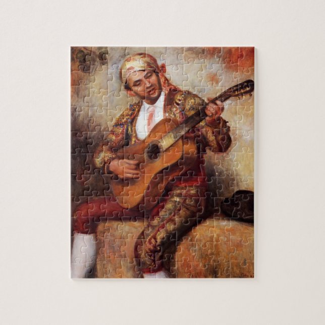 Puzzle Le guitariste espagnol (par Pierre-August Renoir) (Vertical)