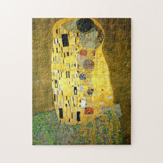 Puzzle Le ~ Gustav Klimt de baiser (Vertical)