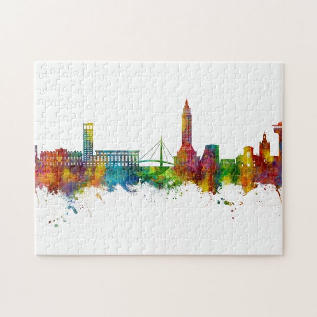 Puzzle Le Havre France Skyline (Horizontal)