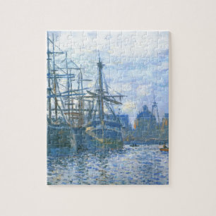 Puzzle Le Havre, le bassin commercial par Claude Monet