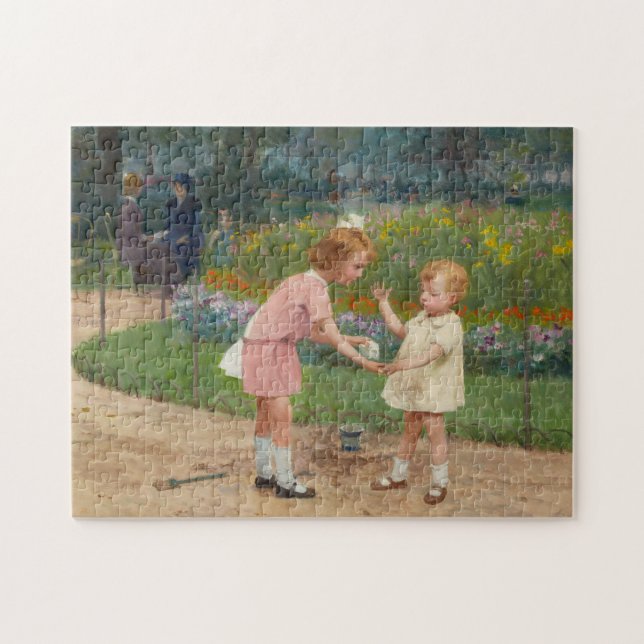 Puzzle Le jardin du Luxembourg | Victor Gabriel Gilbert (Horizontal)
