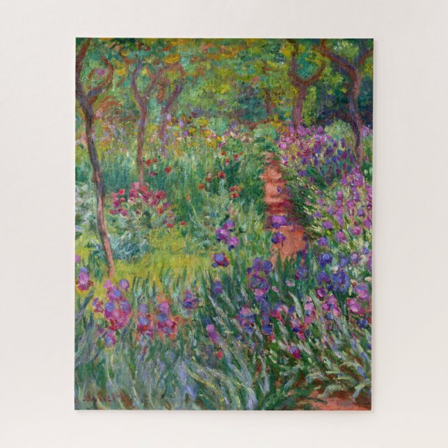 Puzzle Le Jardin Iris De Giverny By Claude Monet (Vertical)