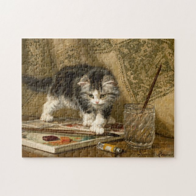 Puzzle Le jeune artiste | Henriëtte Ronner-Knip (Horizontal)