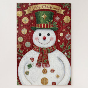 Puzzle Le Jubilé Cramoisi du Bonhomme de Neige Jovial