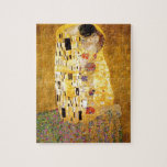 Puzzle Le Kiss Gustav Klimt<br><div class="desc">Peintre autrichien impérial Gustav Klimt, chef-d'oeuvre : La peinture de Kiss</div>