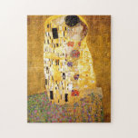 Puzzle Le Kiss Gustav Klimt Peinture Art Vintage Vieux<br><div class="desc">Peintre autrichien impérial Gustav Klimt,  chef-d'oeuvre : La peinture de Kiss</div>