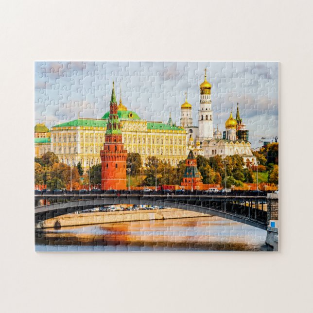 Puzzle Le Kremlin De Moscou En Saison D'Automne Doré (Horizontal)