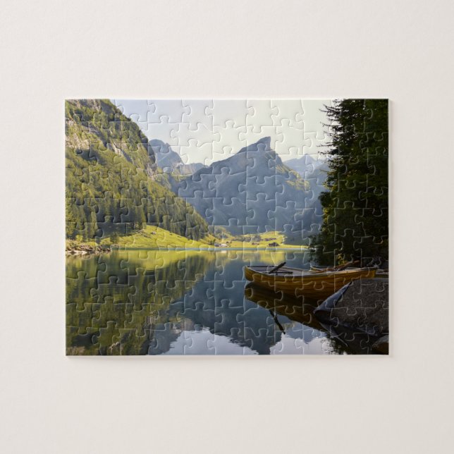 Puzzle Le lac des Alpes en Suisse (Horizontal)
