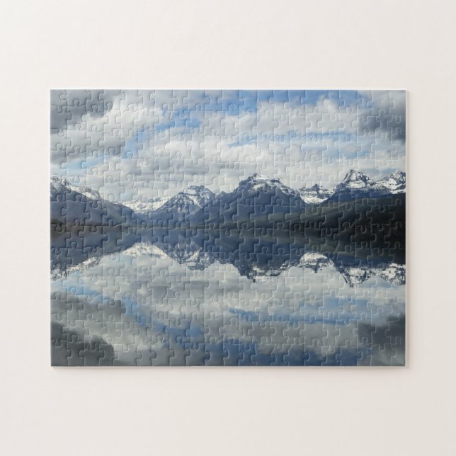 Puzzle Le lac Jigsaws McDonald Montana. (Horizontal)