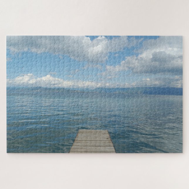 Puzzle Le lac Ohrid Dock (Horizontal)