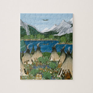 Puzzle Le lac Wallowa de ~ de Nez Perce