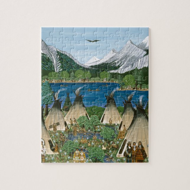 Puzzle Le lac Wallowa de ~ de Nez Perce (Vertical)