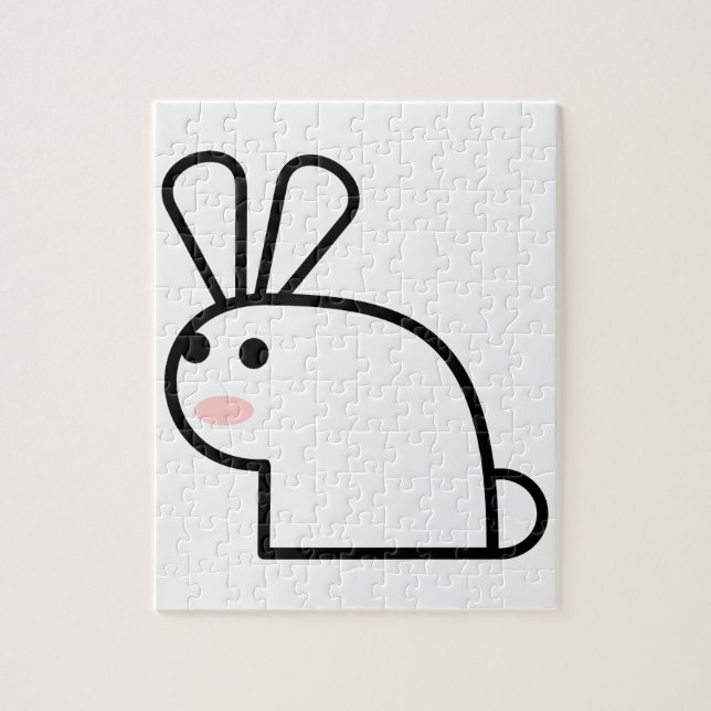 Puzzle Le lapin blanc (Vertical)