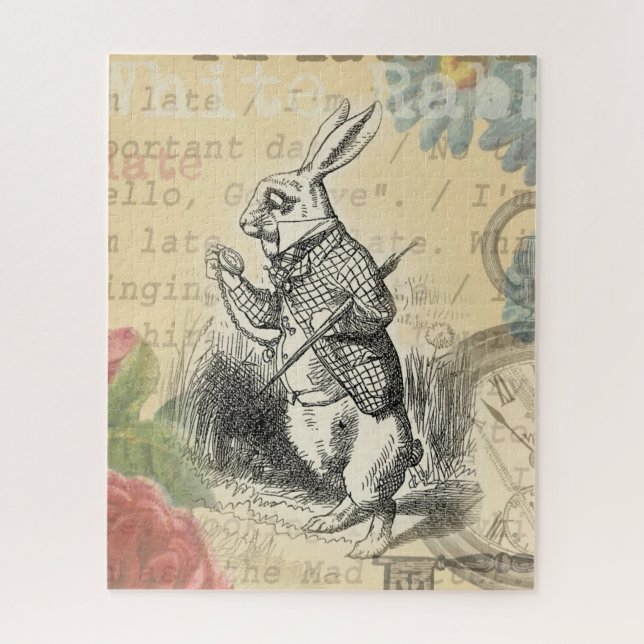 Puzzle Le lapin blanc Alice au pays des merveilles (Vertical)