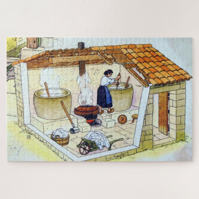 Puzzle Le lavoir. (Horizontal)