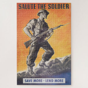 Puzzle Le Libérateur. Réimpression de l'affiche britanniq