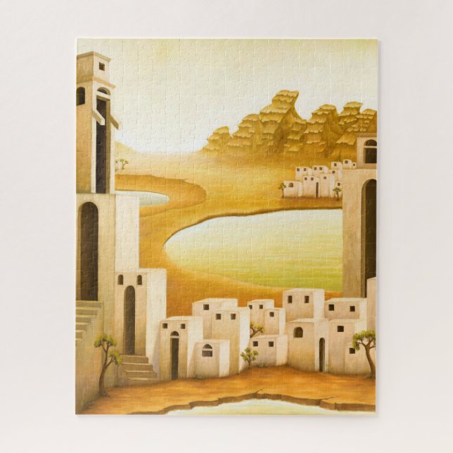 Puzzle "Le lieu" - Moyen-Orient / Orient Desert Peinture (Vertical)