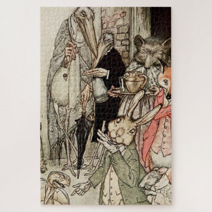 Puzzle "Le lièvre et la tortue" d'Arthur Rackham