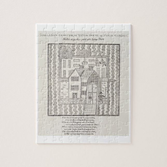 Puzzle Le ligueur de la Hollande, ou le manoir, du jardin (Vertical)