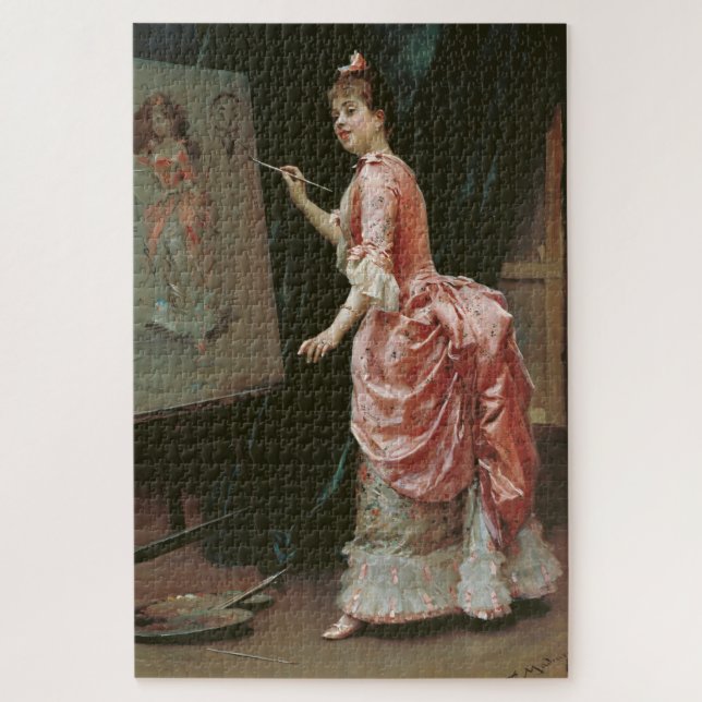 Puzzle Le mal du modèle (par Raimundo de Madrazo) (Vertical)