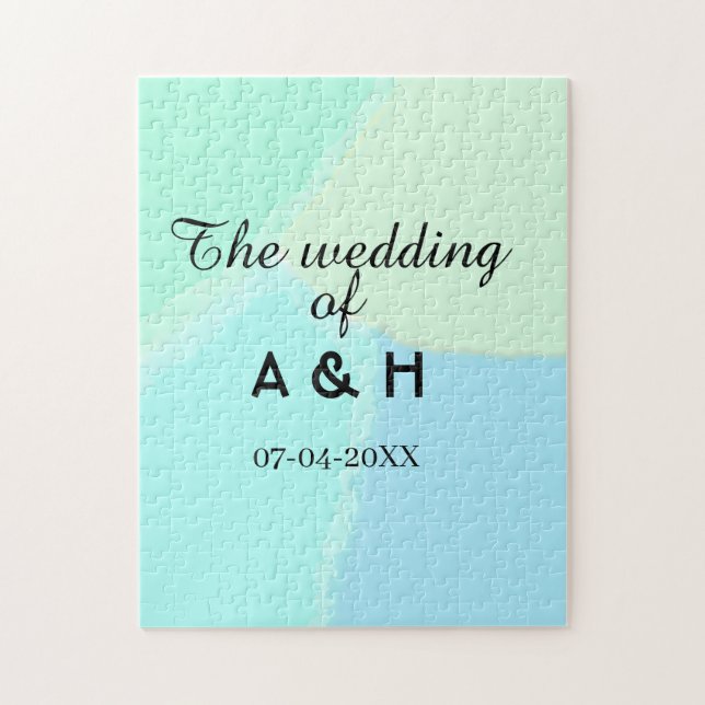 Puzzle Le mariage de la lettre initiale du nom du couple  (Vertical)